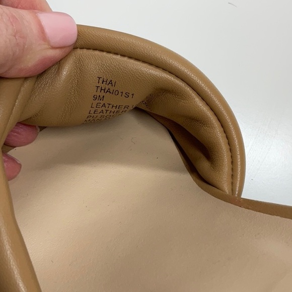 Steve Madden Thai Tan Nude Kitten Heels Slip On Sandal Size:9 - Picture 8 of 8